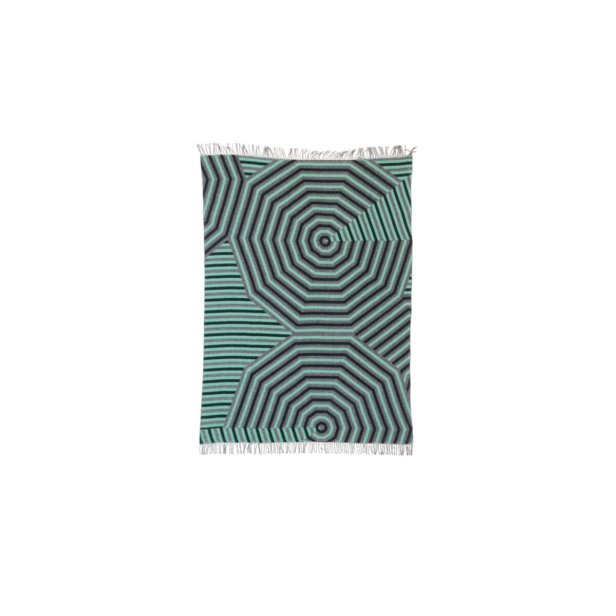 Leaf, Egg and Jet Throw Blanket - Oversized Checker Patchwork