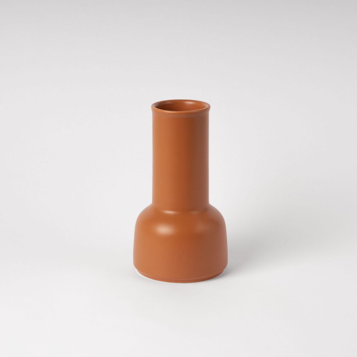 Cinnamon Ceramic Water Carafe - Rounded Bottle Silhouette